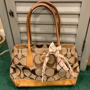 Coach signature handbag